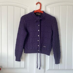 SOLD Vintage Austrian Wool Cardigan XS